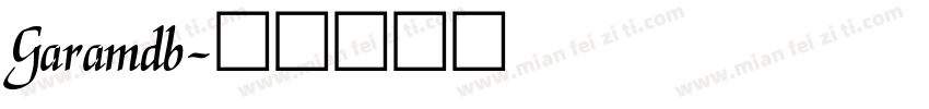 Garamdb字体转换