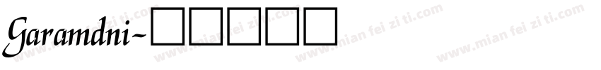 Garamdni字体转换