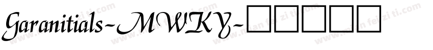 Garanitials-MWKY字体转换