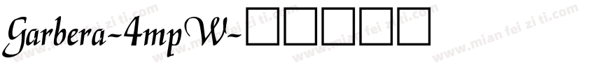 Garbera-4mpW字体转换