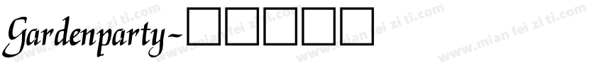 Gardenparty字体转换