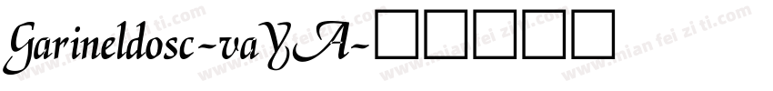 Garineldosc-vaYA字体转换