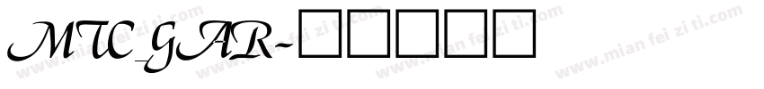MTC_GAR字体转换