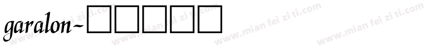 garalon字体转换