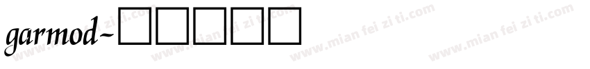 garmod字体转换