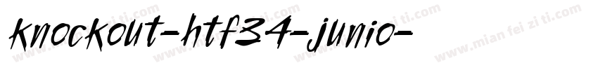 knockout-htf34-junio字体转换
