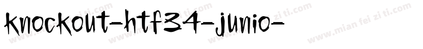 knockout-htf34-junio字体转换