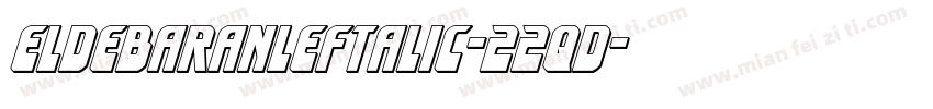 EldebaranLeftalic-22qd字体转换