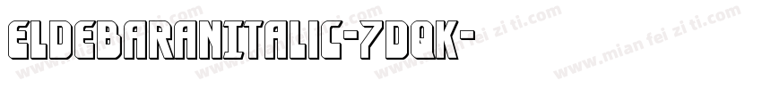 EldebaranItalic-7dqK字体转换