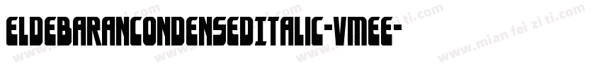 EldebaranCondensedItalic-vMeE字体转换