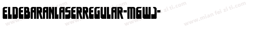 EldebaranLaserRegular-M6wJ字体转换