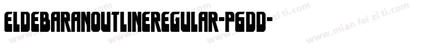 EldebaranOutlineRegular-P6dd字体转换