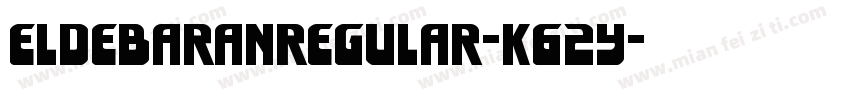 EldebaranRegular-K62y字体转换