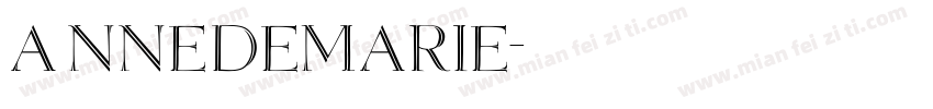 Annedemarie字体转换