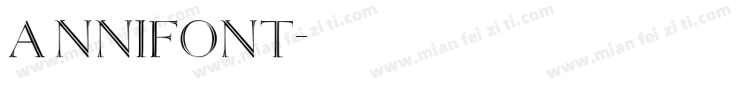 Annifont字体转换