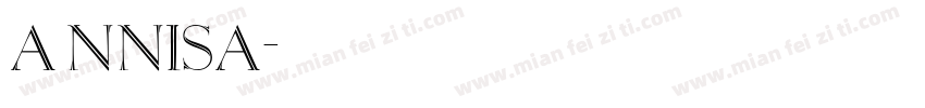 Annisa字体转换