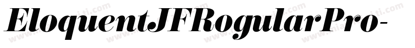 EloquentJFRogularPro字体转换