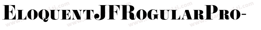 EloquentJFRogularPro字体转换