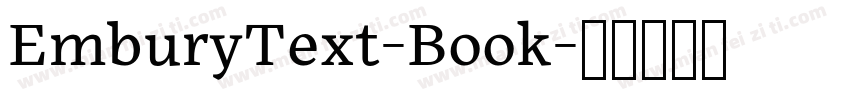 EmburyText-Book字体转换