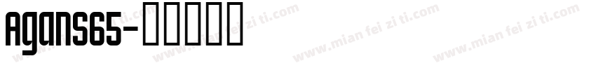 AganS65字体转换
