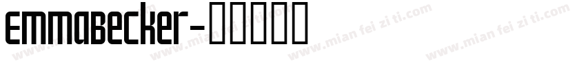 EmmaBecker字体转换
