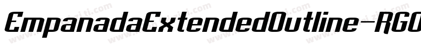 EmpanadaExtendedOutline-RGOv字体转换
