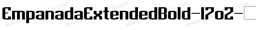EmpanadaExtendedBold-l7oZ字体转换