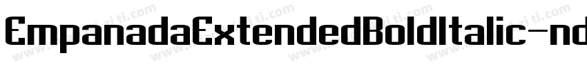 EmpanadaExtendedBoldItalic-nd0R字体转换