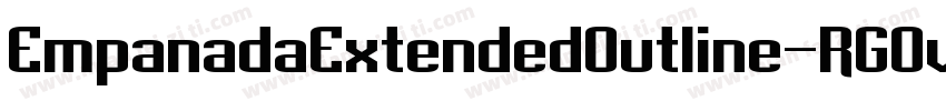 EmpanadaExtendedOutline-RGOv字体转换