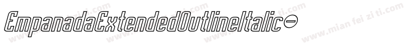EmpanadaExtendedOutlineItalic-BevG字体转换
