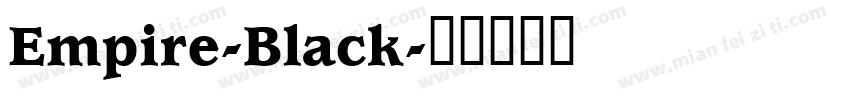 Empire-Black字体转换
