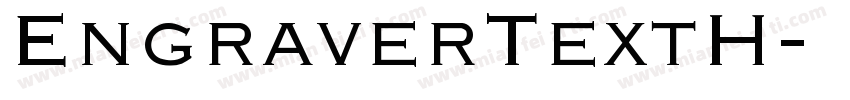 EngraverTextH字体转换