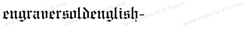 engraversoldenglish字体转换
