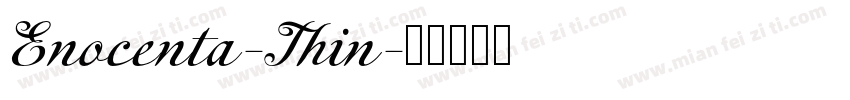 Enocenta-Thin字体转换