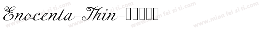 Enocenta-Thin字体转换