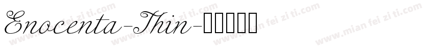 Enocenta-Thin字体转换