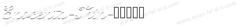 Enocenta-Thin字体转换
