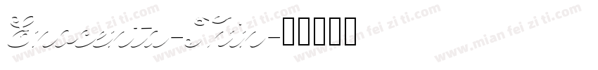 Enocenta-Thin字体转换