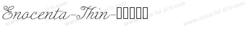 Enocenta-Thin字体转换