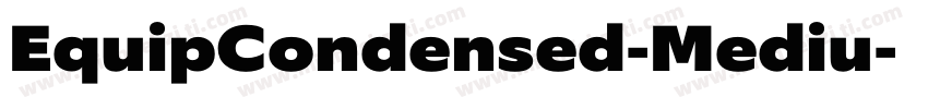 EquipCondensed-Mediu字体转换