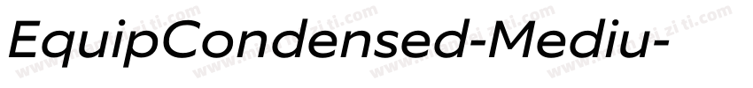 EquipCondensed-Mediu字体转换