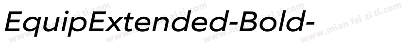 EquipExtended-Bold字体转换
