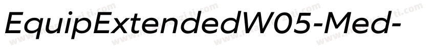 EquipExtendedW05-Med字体转换