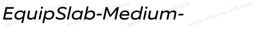 EquipSlab-Medium字体转换