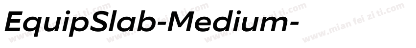 EquipSlab-Medium字体转换