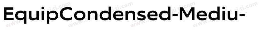 EquipCondensed-Mediu字体转换