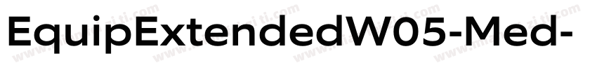 EquipExtendedW05-Med字体转换