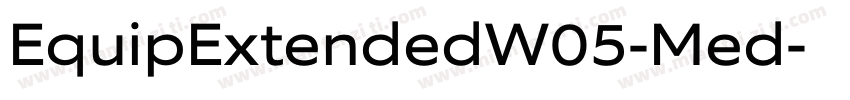 EquipExtendedW05-Med字体转换