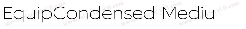 EquipCondensed-Mediu字体转换
