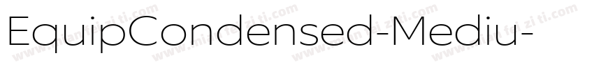 EquipCondensed-Mediu字体转换